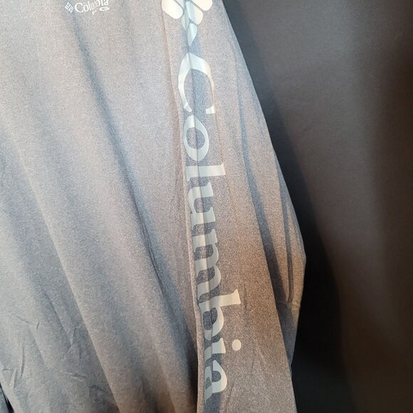 Columbia PFG DriFit Gray Long Sleeve Shirt Mens Large Pullover - Picture 4 of 8